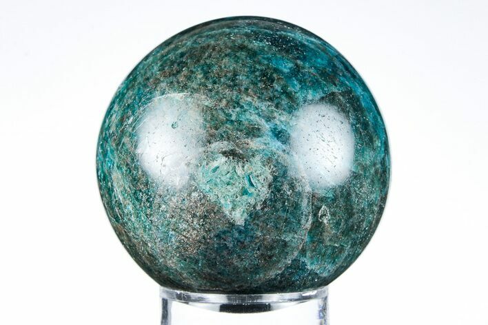 2.1" Bright Blue Apatite Sphere - Madagascar